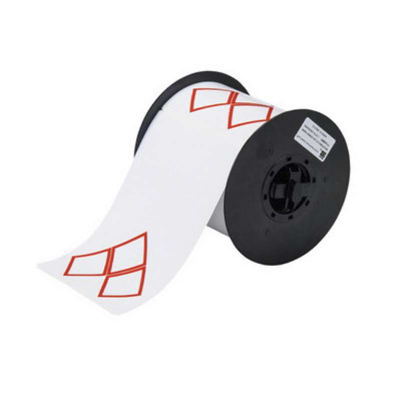 B30 Series Vinyl Labels, Red GHS/CLP 3A Diamonds, B-7569, 4.13 x 6.1 in, 200 Labels per Roll